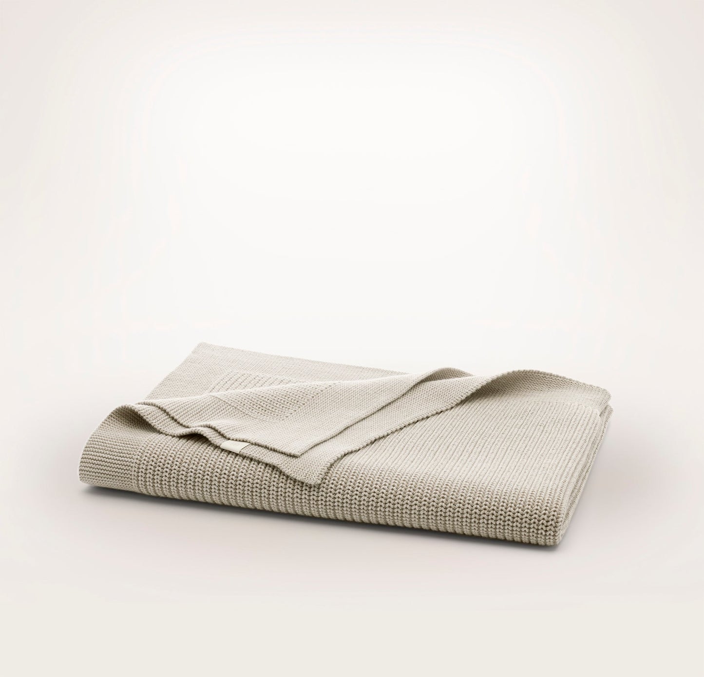 Baby Blankets - Heathered Oatmeal Ribbed Knit