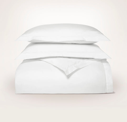 Percale Hemmed Duvet Set