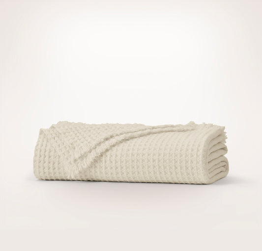 Heirloom Waffle Merino Bed Blanket
