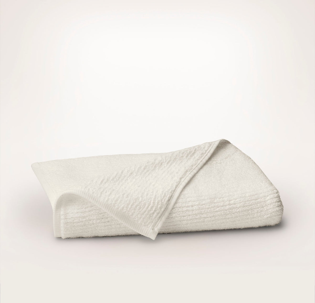 Turkish Ribbed Bath Towel - Cream