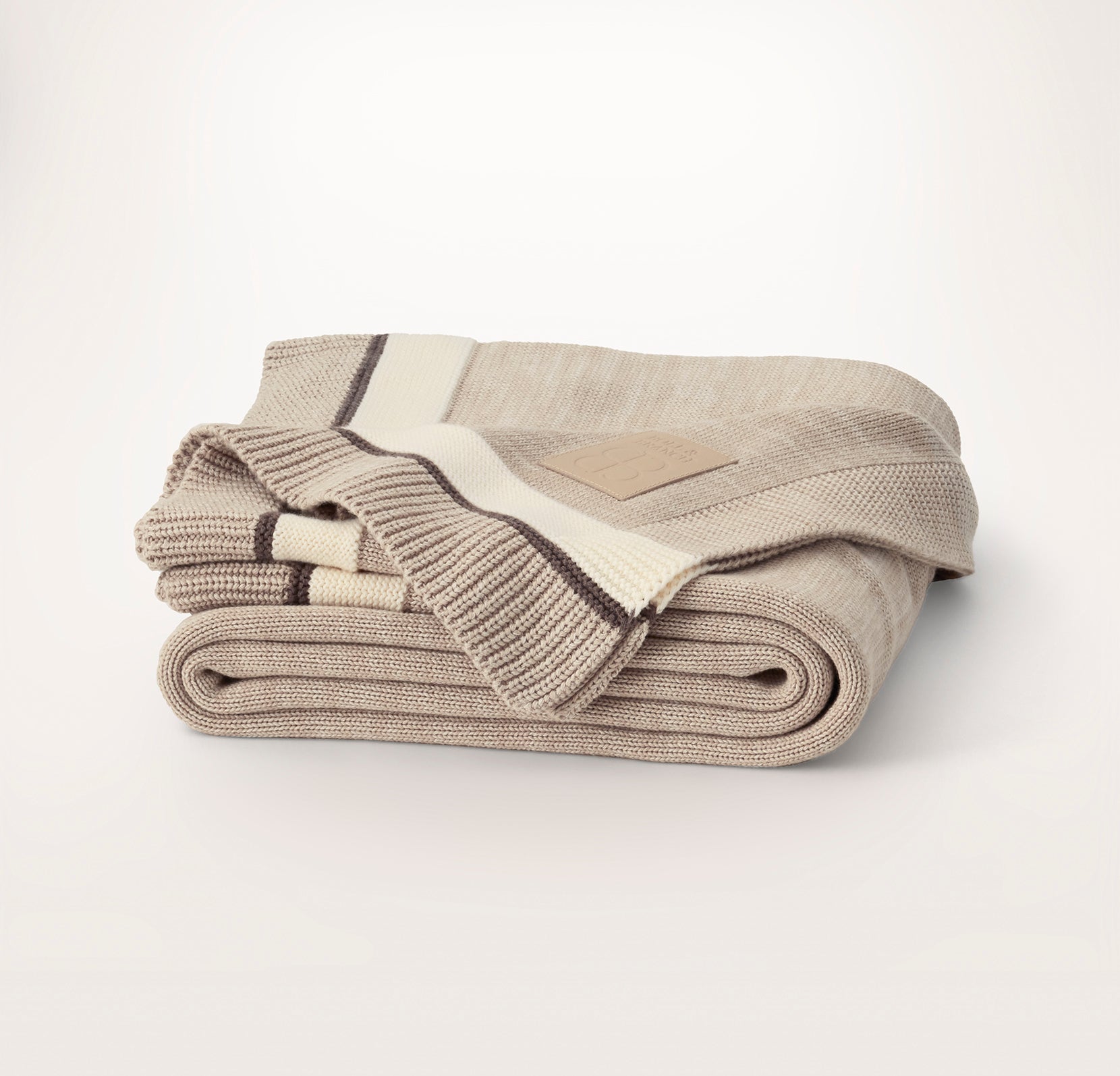 Court Knit Throw Blanket - Heathered Oatmeal