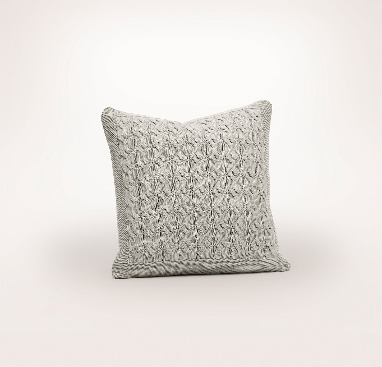 Modern Cable Knit Pillow Cover