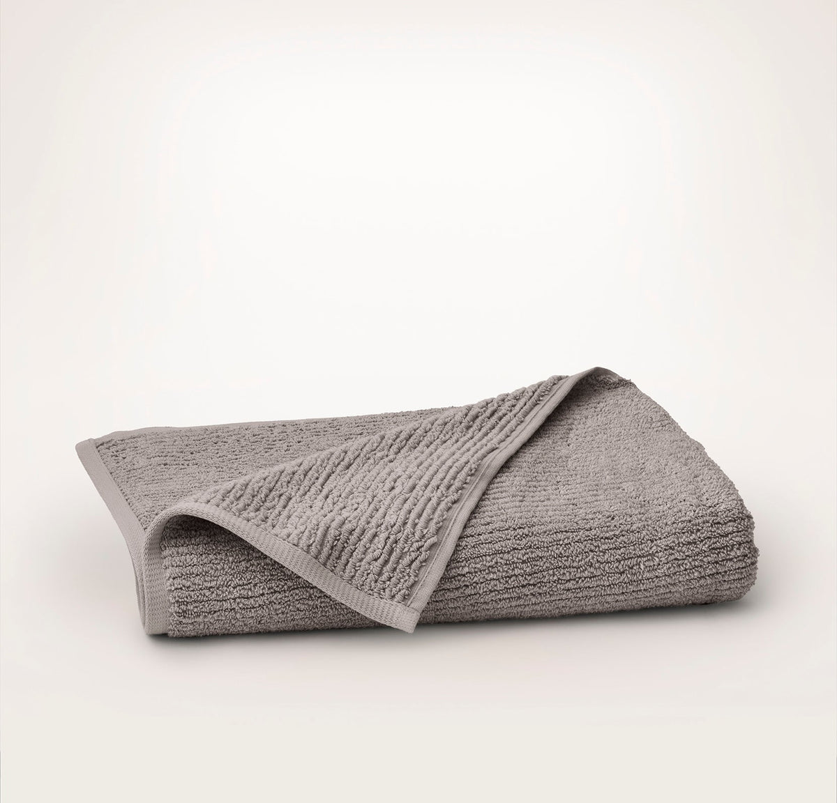 Turkish Ribbed Bath Towel - Stone
