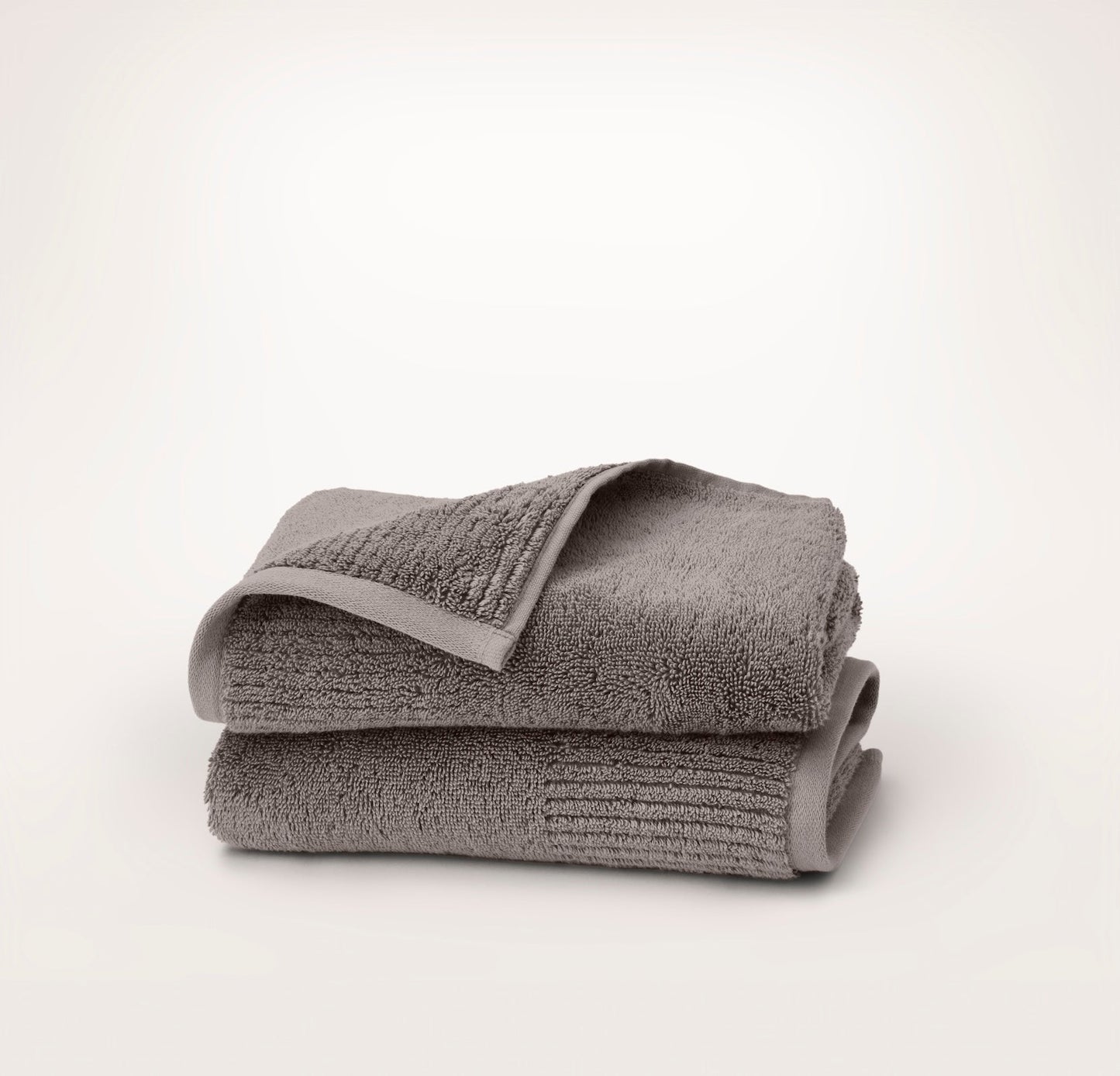 Turkish Ultra Plush Hand Towels (Pair) - Stone