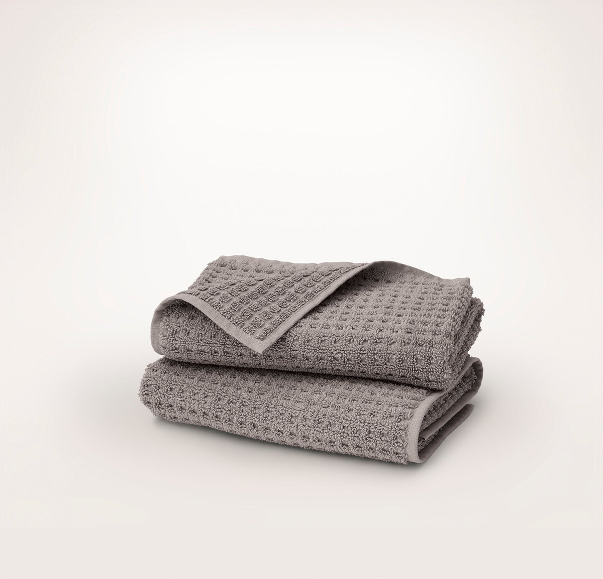 Turkish Waffle Hand Towels (Pair) - Stone